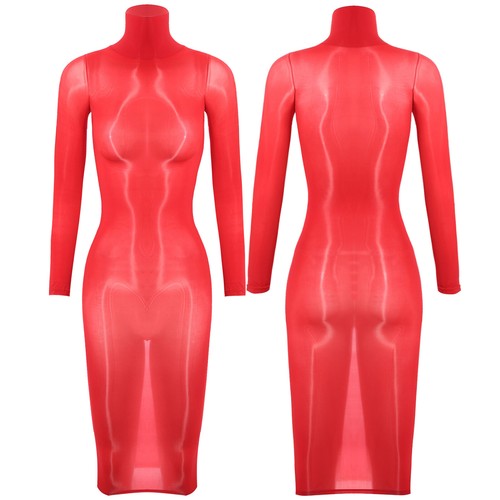 Para mujeres Sexy Lencería Transparente Vestido Corto Transparente Elastizado ceñido al cuerpo Vestido de noche - Imagen 42 de 177
