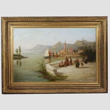 Dutch Willian Raymond Dommersen (1850-1927) Genre oil canvas painting 