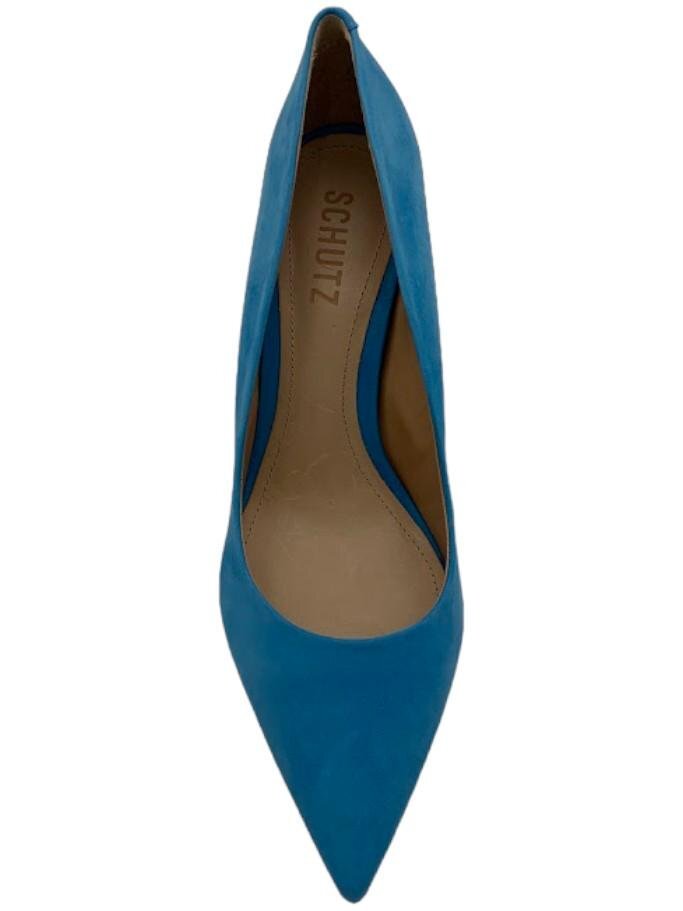 【Louren】pointed toe pumps Lou Stiletto Pump - Beige Suede Heel – SCHUTZ