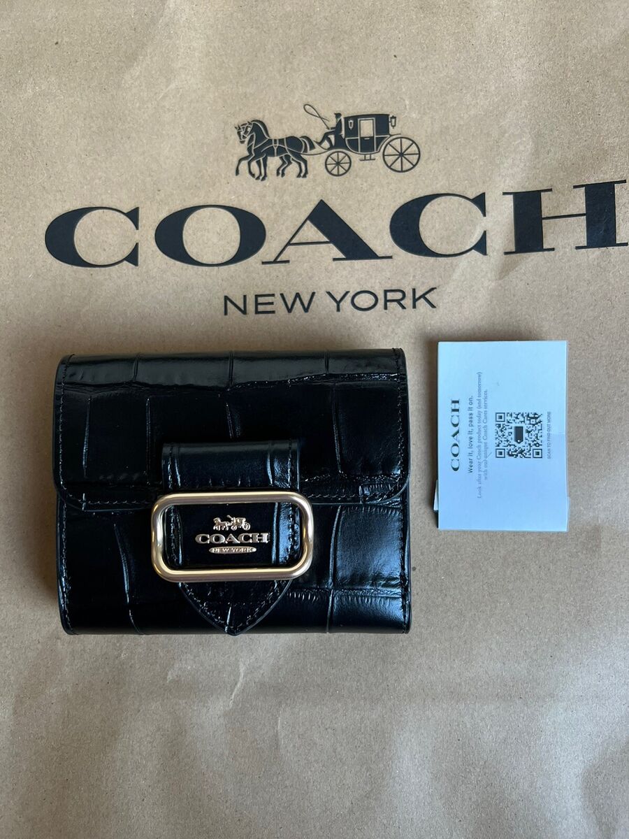 COACH Small Morgan Wallet 二つ折り財布 CM263 Coach CM263 Small Morgan Wallet IN Black for sale online | eBay