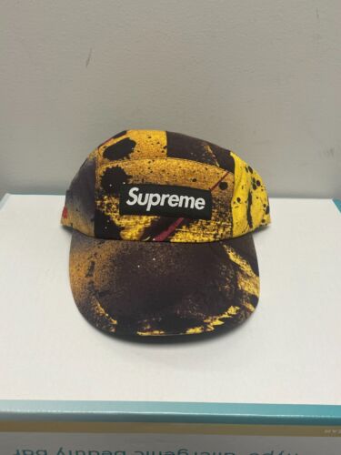 Supreme GORE-TEX Long Bill Camp Cap Rammellzee Yellow M/L - NEW WITH TAGS - Picture 1 of 7