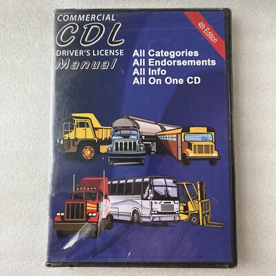 Commercial CDL Driver's License Manual (CD-ROM, 4th Edition, 2012) NEW SEALED