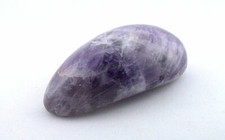 2 7/10 x 1 1/3 Inch Natural Banded Amethyst Crystal Massage Stone Gem EBS4665