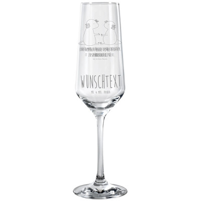 Personalisiertes Sektglas Axolotl Liebe - Personalisierte Geschenke Lurch Lurche