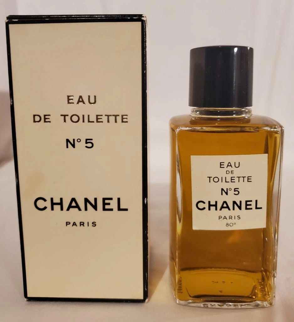 VINTAGE CHANEL NO.5 EAU DE PARFUM - EMPTY GLASS BOTTLE - 100ML