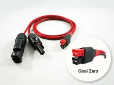 3' feet Solar Charging Cable fits GOAL ZERO® Yeti Input Connectors 500 Watts
