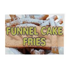 Decal Stickers Funnel Cake Fries Restaurant Cafe Bar Vinyl Store Sign Label