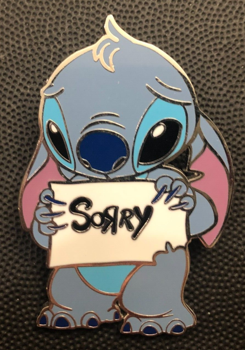 Disney pin 137029 Lilo & Stitch Sorry sign apology Hawaii alien