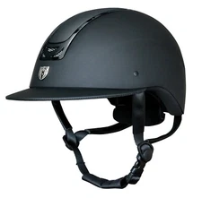 Tipperary Royal Helmet - Wide Brim - Matte Black / Gloss Black Trim (Var. Sizes)