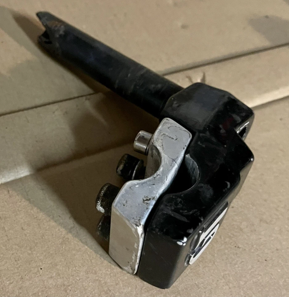 Old School BMX GT Vástago Cuello OG Años 80 Carga Inferior Negro CRMO Cromoly 1" Pluma Foto 2 de 4