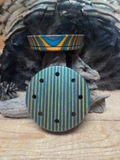 1- Sweet Caller "Fire Glow" Laminated 3.5" Turkey Call Pot with Spray Finish