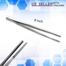 DeBakey Tweezers 8" Atraumatic Tissue Dissection Forceps Vascular Clamp - GERMAN