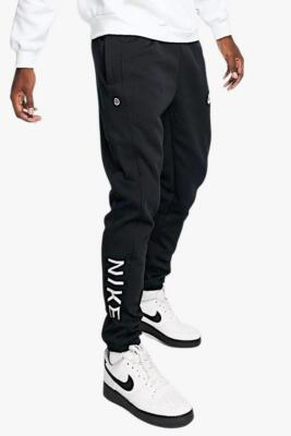 Nike Herren Hose Sportswear HBR-C PK, Freizeit - 010 (Schwarz/Weiß)