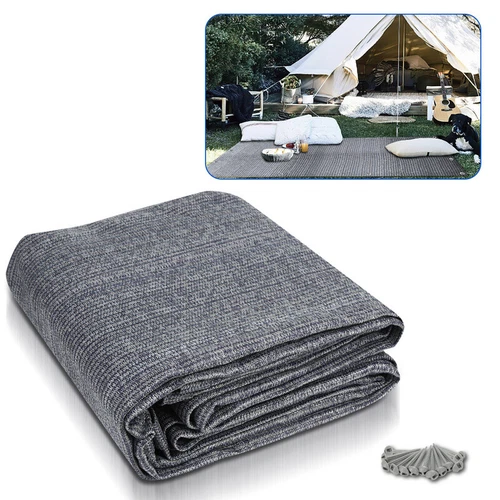HDPE Vorzeltteppich Outdoor  Teppich Zeltteppich mit Heringe Campingteppich