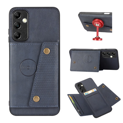 Für verschiedene Handy Hot Wallet Case Auto Magnet Halter Karten Tasche Cover Rückseite Ständer
