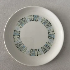 MCM Colorcraft Taylor Smith Jamaica Bay 6 1/2” Bread Plate Set 2 Astro Starburst