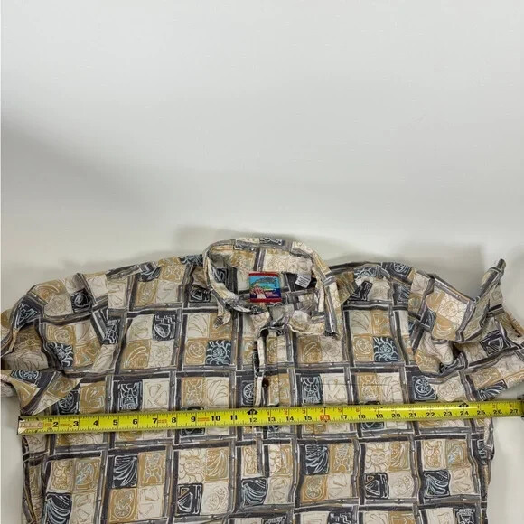 VTG Reyn Spooner Joe Kealoha’s Hawaiian Popover Shirt Mens L Sun and Citrus View 5