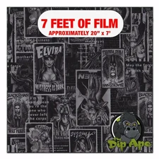 Hydrographic film Metallic Evil Beauty hydro dipping 7' x 20" hydro dip