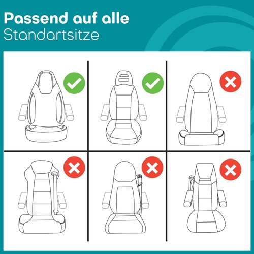 Fundas de asiento para autocaravana piloto adecuadas para autocaravana CS COSMO (beige) - Imagen 6 de 12