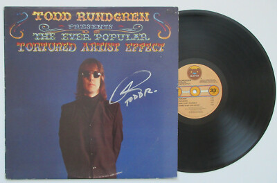 Todd Rundgren signed Tortured Artist Effect album vinyl record proof Beckett COA STAR Todd Rundgren signed Tortured Artist Effect album vinyl record proof Beckett COA STAR