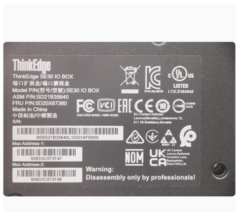 1 Stück Lenovo ThinkEdge SE30 Nano IoT IO BOX 5D20X67380 - Bild 3 von 4