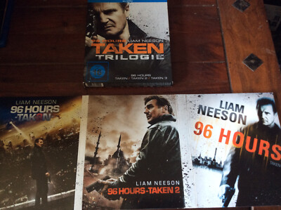 96 Hours - Taken 1 2 3  [3 Blu Ray Box] Liam Neeson Digipak