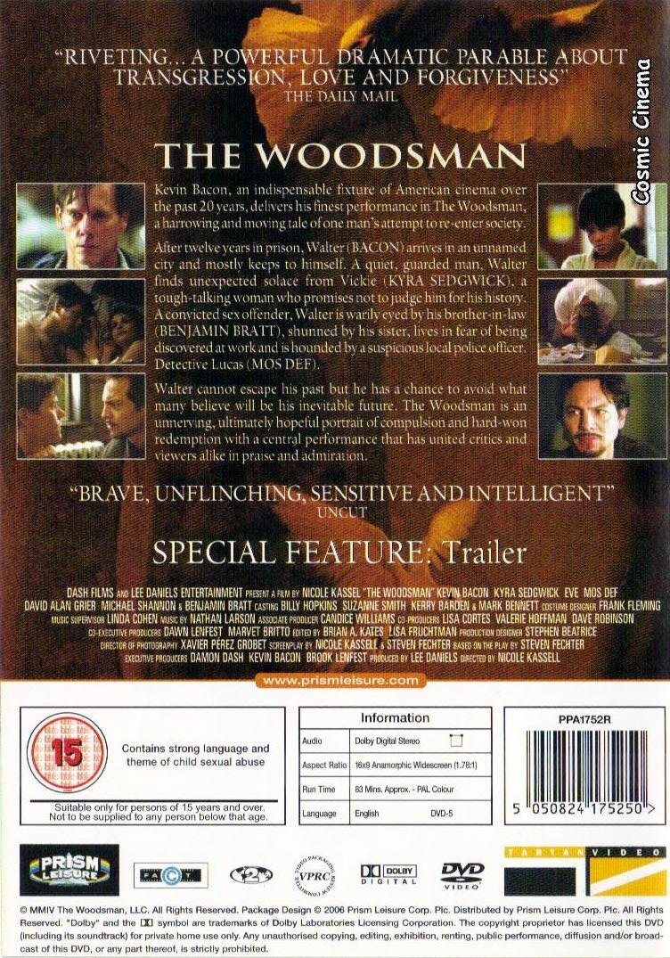 The Woodsman (DVD) Kevin Bacon Mos Def Kyra Sedgwick