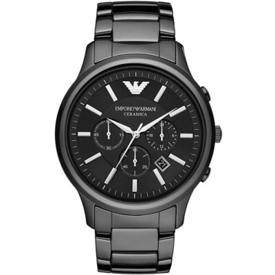 EMPORIO ARMANI AR1452 Black Ceramic Matte Men's Watch for sale