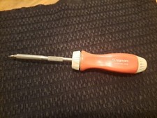 Snap-on Tools USA RARE RED & COMBAT TAN Ratcheting Screwdriver w/Bits SSDMR4B