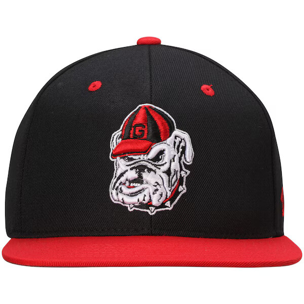 Georgia Bulldogs UGA Mascot Flat Bill Snapback Hat Ball Cap NCAA New