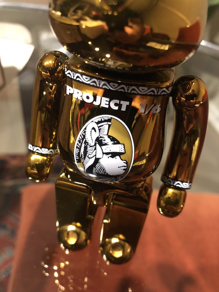 MEDICOM BEARBRICK AE PROJECT 1/6 CENTURION GOLDEN 200% GOLD