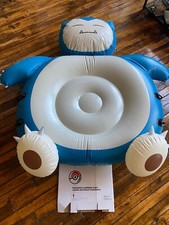 Pok mon Inflatable Snorlax Summer Days Pool Float 75x72x18 HUGE  TINY HOLE 
