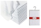 Lot de 6 / 12 / 24 Mouchoirs UNISEXE Blanc - Tissu épais 100% COTON 40cm x 40cm