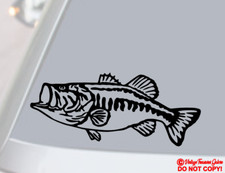 Largemouth Bass Vinyl Decal Sticker Boat Car Truck Window Bumper Fish Fishing