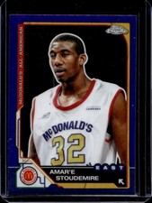 2025 Topps Chrome McDonald's Amar'e Stoudemire Purple Refractor #/150