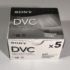 Sony DVC 60 Minute Mini DV New Box Of 5