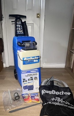 #ad Rug Doctor Mighty Pro Blue Commercial Carpet Cleaner MP C2D Needs Hose Kit $330.00