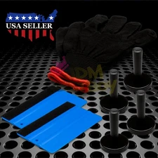 Eco Vehicle Wrap Vinyl Tools Kit Felt Squeegee Razor Wrapping Gloves 4 Magnets