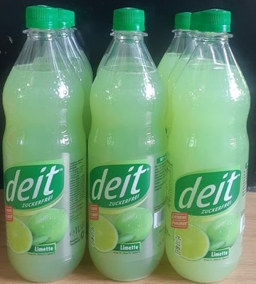 Deit Limette Erfrischungsgetränk, Zuckerfrei, 9x1L, inkl Mehrwegpfand