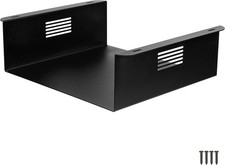 Under Desk CPU Mount, Steel Under Desk Computer Mount Vented Sides, PC Wall S...
