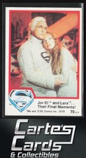 Jor-El and Lara...Their Final Moments! 1978 Topps Superman: The Movie #70 Brando