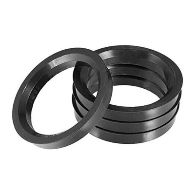  70.1mm to Universal Car Hub Centric Rings Black - Pack of 4 57.1mm