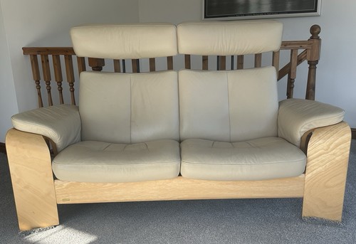 Ekornes Stressless Pegasus 2 Seater Reclining Sofa Ekornes Pegasus Leather Sofa - Picture 10 of 13