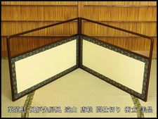 Tea Ceremony Furo-saki Folding Screen Tooyama Karamatsu Pine Room Divider Panel