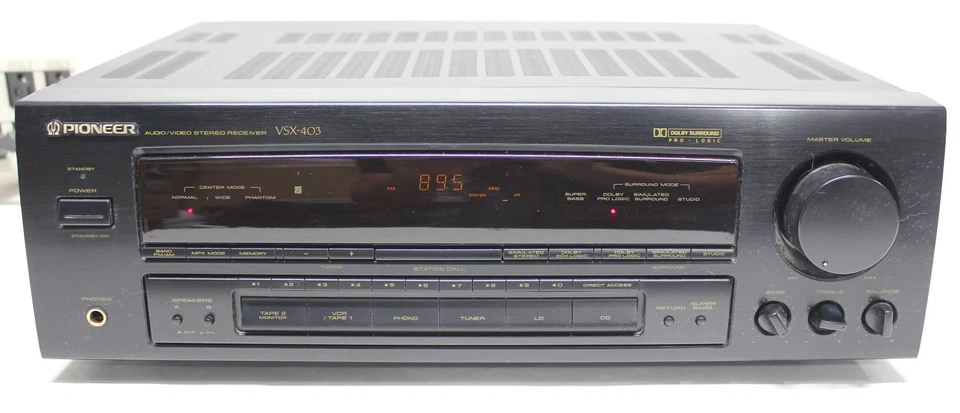 Pioneer VSX-403 Audio Video Stereo AM/FM Receiver w Remote Bundle Tested Works - Image 2 of 3