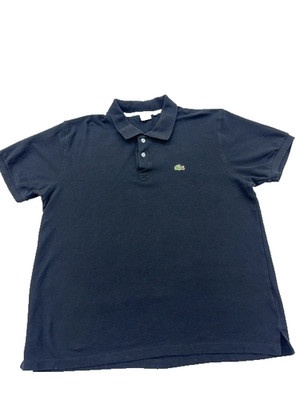 Lacoste L.12.12 Navy Kurzarm Poloshirt L 100% Baumwolle Piqué