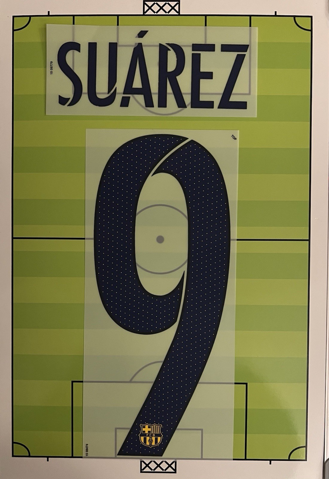 Flocage Retro Officiel #9 SUAREZ FC Barcelone Extérieur 2015 2016