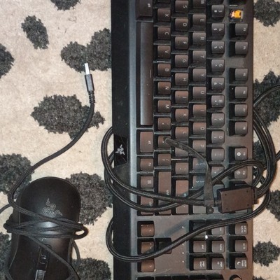 Razer LGB Blackwidow Gaming Wired USB Keyboard and Deathadder V2. Bundle 