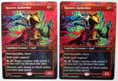 2x Hazoret, Godseeker (Borderless) - Aetherdrift (DFT) - EN - M 0347