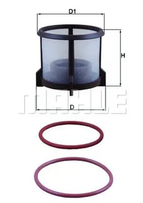 Kraftstofffilter Filtereinsatz KX 72D2 MAHLE für MERCEDES-BENZ MAN MAZ NEOPLAN